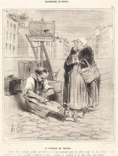 Le Tondeur de chiens - Honoré Daumier