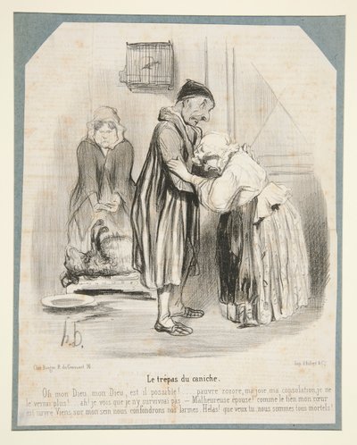 Le Trépas du Caniche - Honoré Daumier