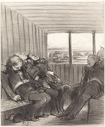 Le Voyage en chemin de fer... - Honoré Daumier