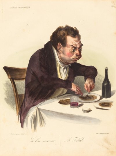 Le bon morceau - Honoré Daumier