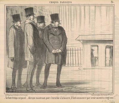 Le bon temps est passé - Honoré Daumier