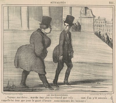Les boursicotières voyons, ma chère - Honoré Daumier