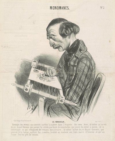 Le brodeur - Honoré Daumier