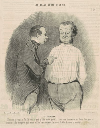 Le chemisier - Honoré Daumier