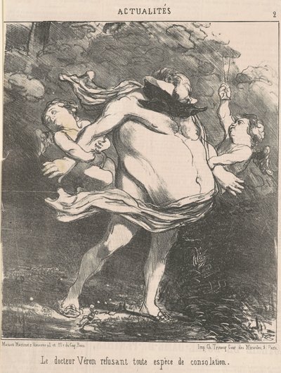 Le docteur Véron refusant... consolation - Honoré Daumier