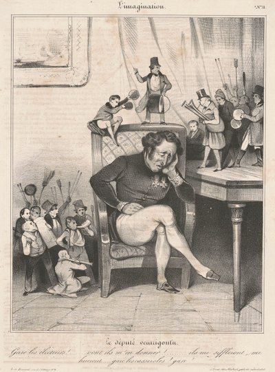 Le député ventrigoulu - Honoré Daumier