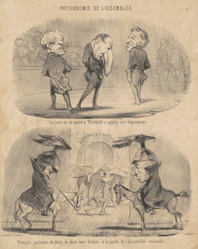 Le jour où Thébald a appris son dégommage - Honoré Daumier