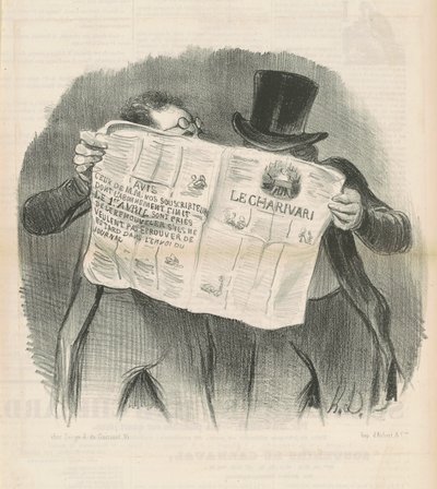 Le lecture du charivari - Honoré Daumier