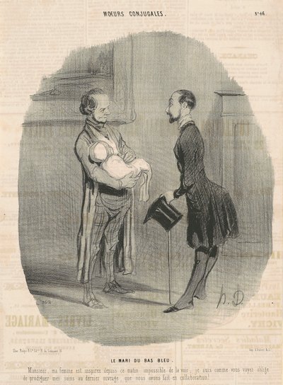 Le mari du bas-bleu... - Honoré Daumier