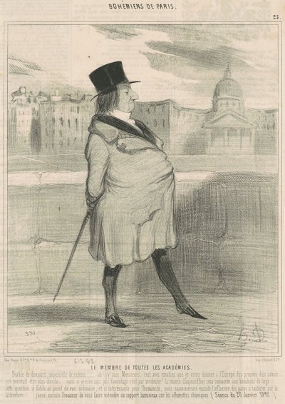 Le membre de toutes les académies - Honoré Daumier