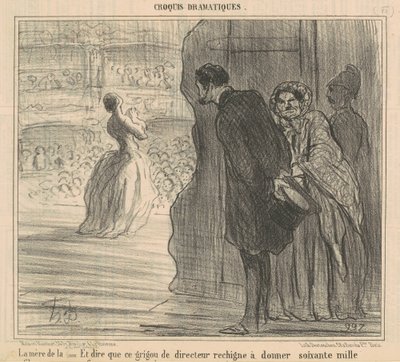Le mère de la chanteuse - Honoré Daumier