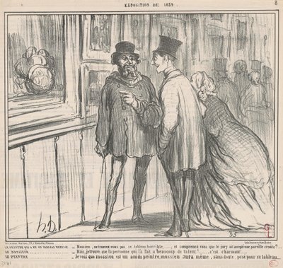 Le peintre qui a eu un tableau refusé - Honoré Daumier