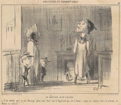 Le portier de Mr Vautour - Honoré Daumier