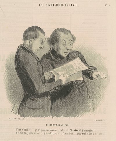 Le rébus illustré - Honoré Daumier