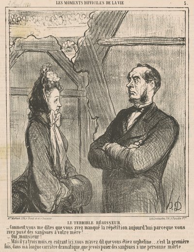 Le terrible régisseur - Honoré Daumier