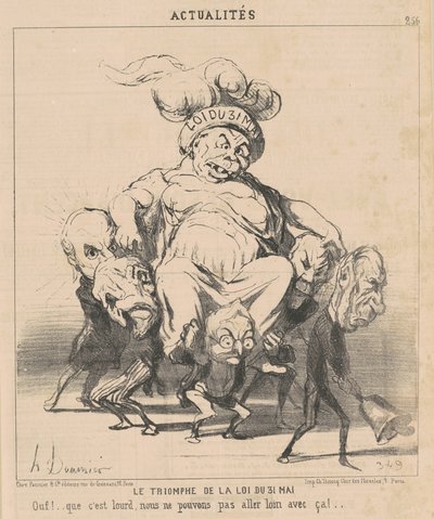 Le triomphe de la loi du 31 Mai - Honoré Daumier