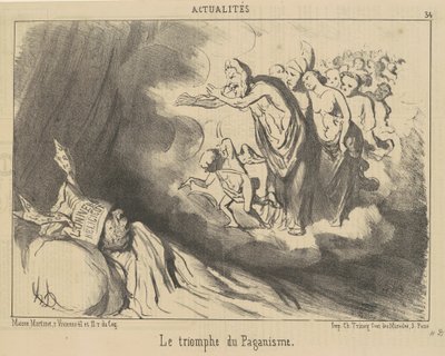 Le triomphe du paganisme - Honoré Daumier