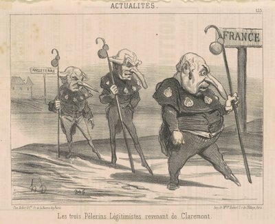 Le trois légitimistes revenant de Claremont - Honoré Daumier