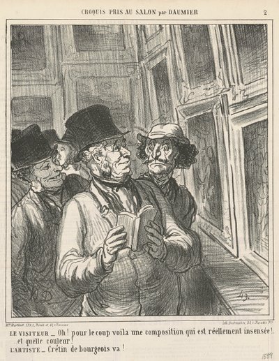 Le visiteur - Honoré Daumier