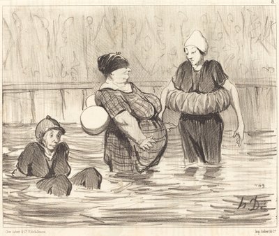 Les baigneuses prudentes - Honoré Daumier