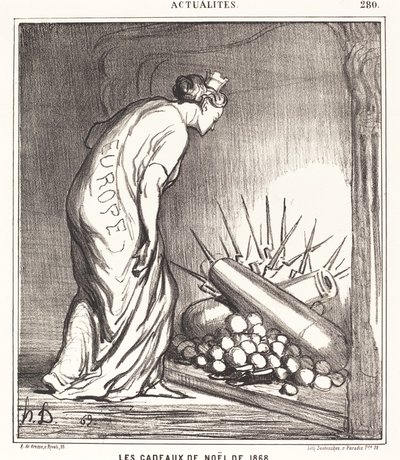 Les cadeaux de Noël de 1868 - Honoré Daumier