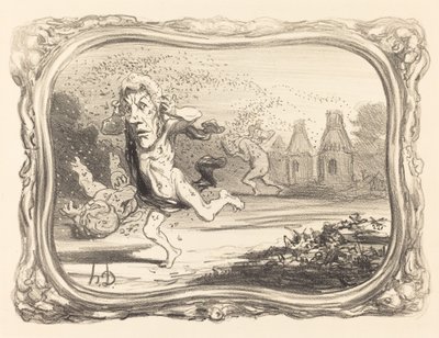 Les curieux punis - Honoré Daumier