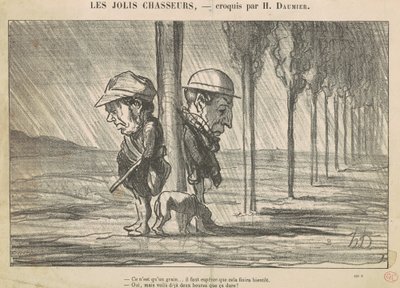 Les Jolis Chasseurs - Honoré Daumier