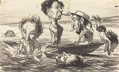 Les Tritons de la Seine - Honoré Daumier