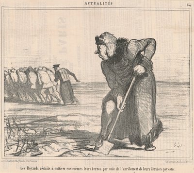 Les boyards réduits à cultiver - Honoré Daumier