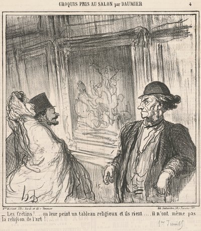 Les crétins! On leur peint un tableau - Honoré Daumier