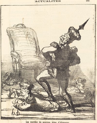 Les marches du nouveau trône d