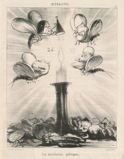 Les moucherons politiques - Honoré Daumier