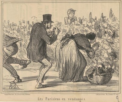 Les parisiens en vendanges - Honoré Daumier
