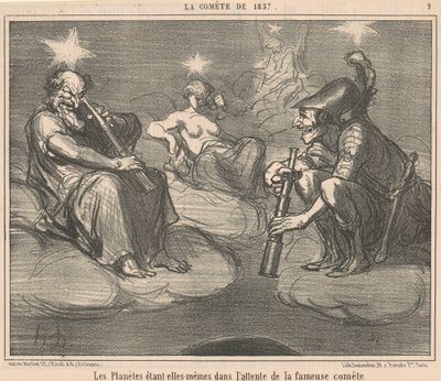 Les planètes étant elles-mêmes dans - Honoré Daumier