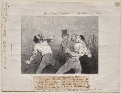 Leçon de compréhension en 1843 - Honoré Daumier