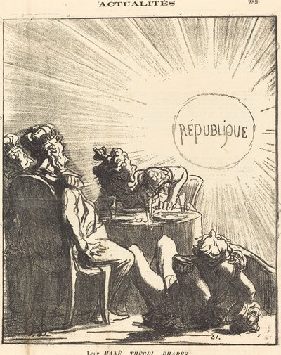 Leur Mané, Thecel, Pharès - Honoré Daumier