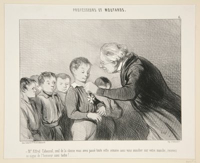 M Alfred Cabassol..recevez ce signe de l - Honoré Daumier