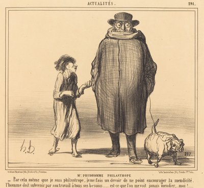 M. Prudhomme philanthrope - Honoré Daumier