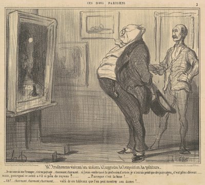 M. Prudhomme visitant les ateliers - Honoré Daumier