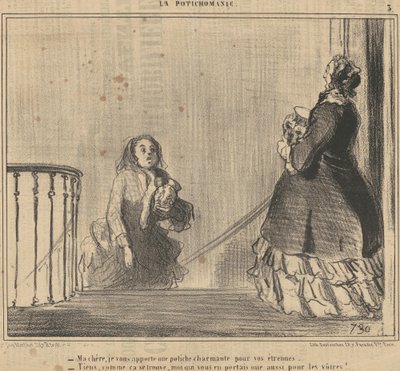 Ma chère, je vous apporte une potiche - Honoré Daumier