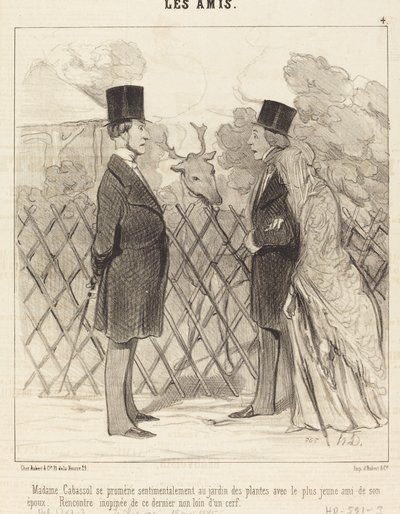 Madame Cabassol se promène... - Honoré Daumier