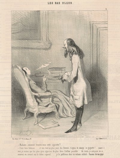 Madame, comment trouvez-vous cette cigarette? - Honoré Daumier