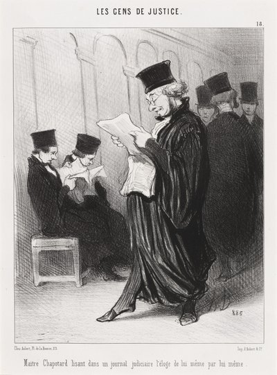 Maître Chapotard lisant... l