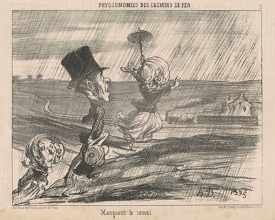 Manquant le convoi - Honoré Daumier