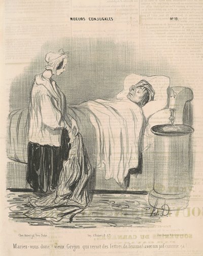 Mariez-vous donc! vieux Grigou - Honoré Daumier