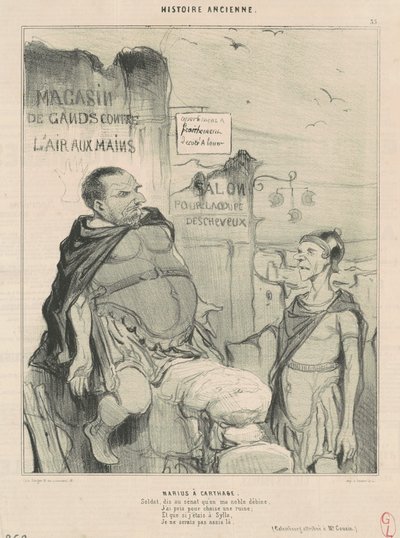 Marius à Carthage - Honoré Daumier