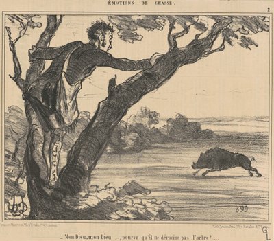 Mon dieu, mon dieu ... pourvu - Honoré Daumier