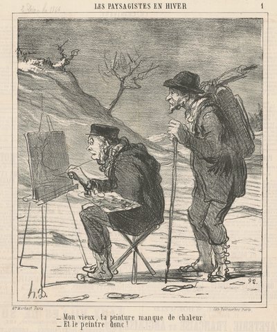 Mon vieux, ta peinture manque de chaleur... - Honoré Daumier
