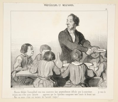 Monsieur Adolphe Chamouillard vous vous montrerez donc. #10 de Professeurs et Loutards - Honoré Daumier