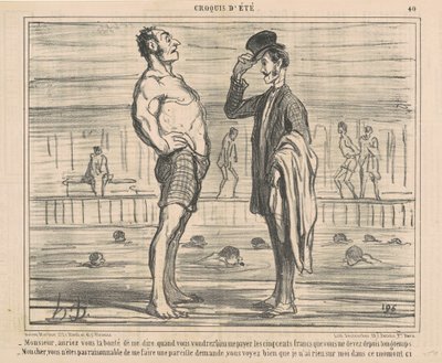 Monsieur, auriez-vous la bonté de me dire - Honoré Daumier